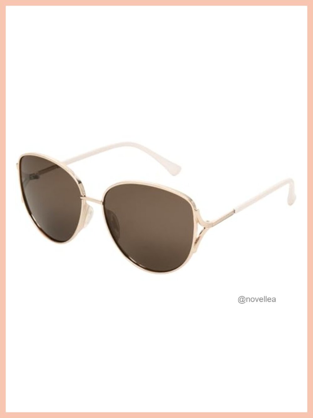 Cat Eye Sunglasses Recycled Metal Spring Hinges UVA UVB Protected